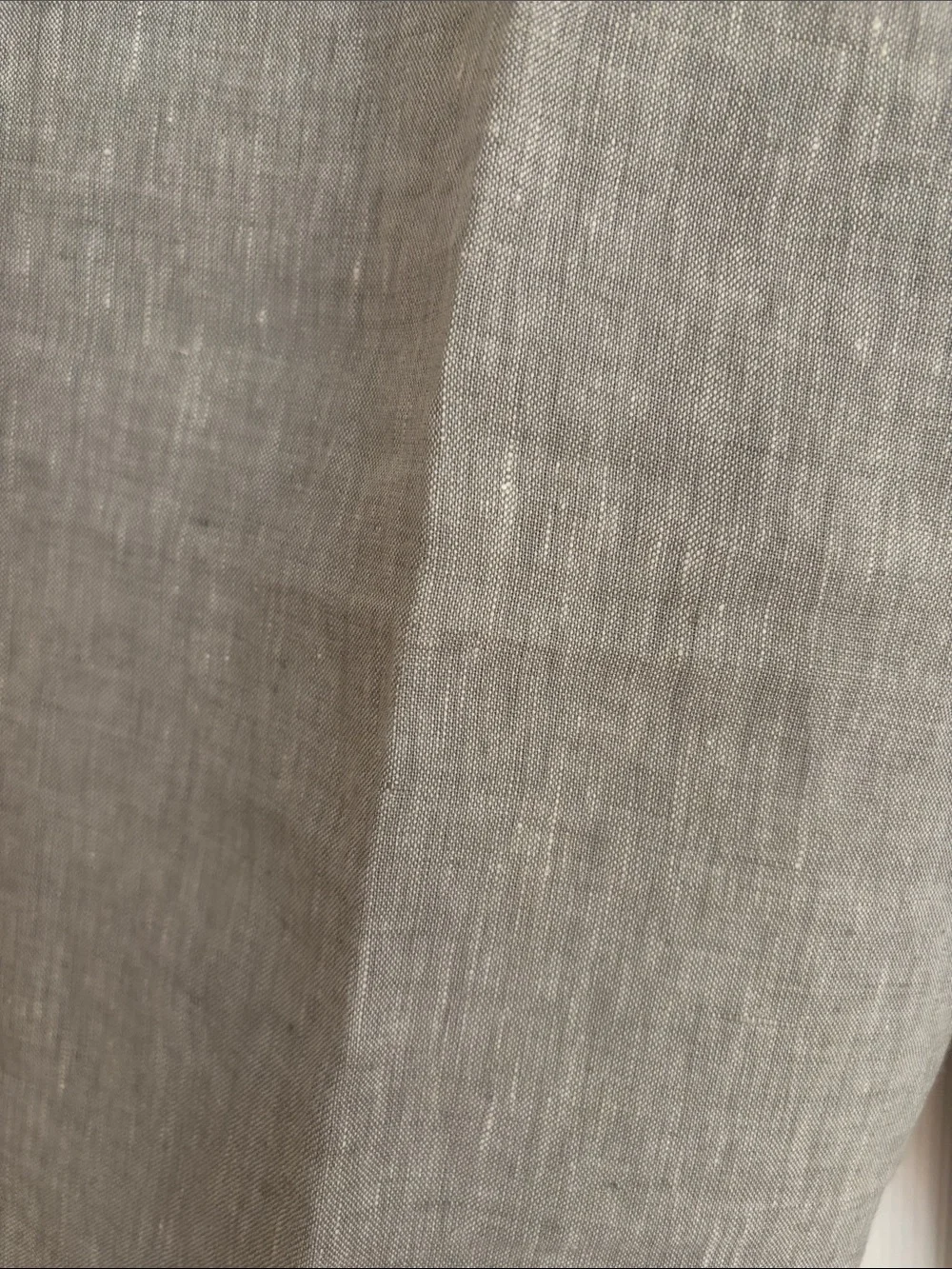 J. Crew Bowery Slim-Straight grey linen pants - Navy Label on Blue/White Stripe